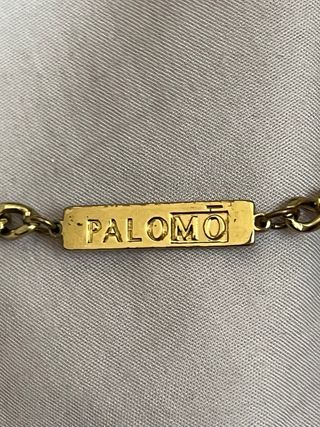 Bolso Palomo ante negro con cadena dorada