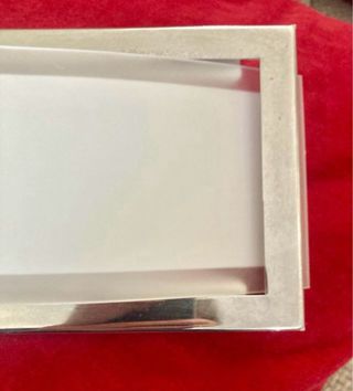 Lampada LED Vetro Design Argento Bianco