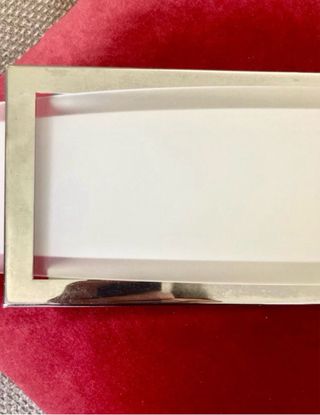 Lampada LED Vetro Design Argento Bianco