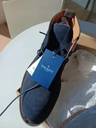 Botines Hackett Hombre. Negro azulado.