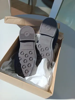 Botines Hackett Hombre. Negro azulado.