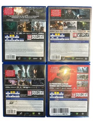 Pack 4 Juegos Call of Duty PS4