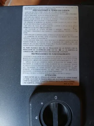 Estufa Nevercold Negra Metálica