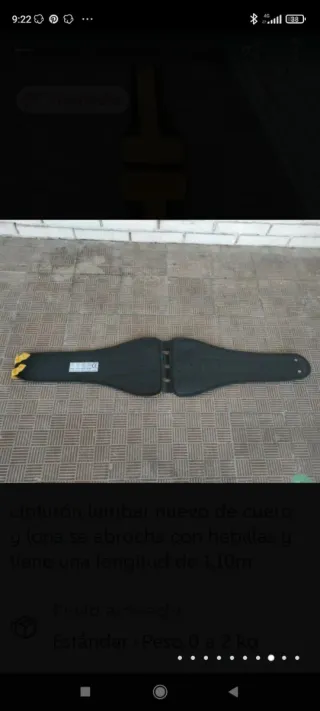 Cinturón anti lumbago con hebillas