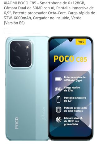Xiaomi Poco C85 6+128GB Verde