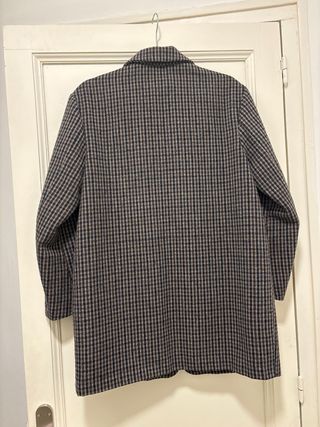 Abrigo mujer cuadros talla M (13-14)