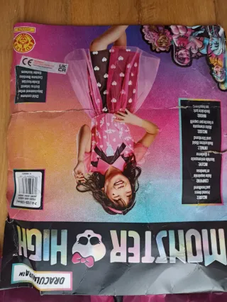 Disfraz niña Draculaura Monster High t.7-8