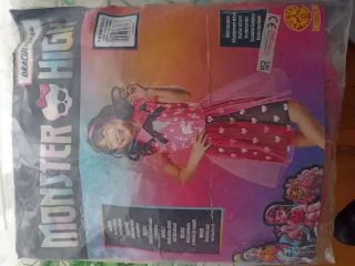 Disfraz niña Draculaura Monster High t.7-8