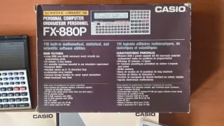 Calculadora Casio FX-880P Scientific Library 116