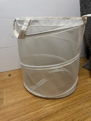 Cesto Ropa Plegable Blanco Ikea
