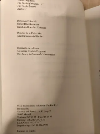 TRES PIEZAS GÓTICAS - Valdemar Gótica