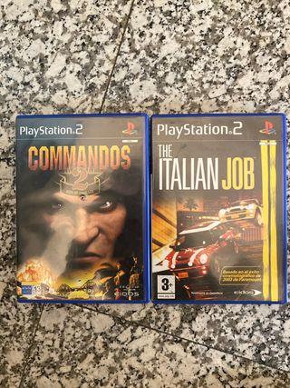 2 Juegos PlayStation 2: Commandos, Italian Job
