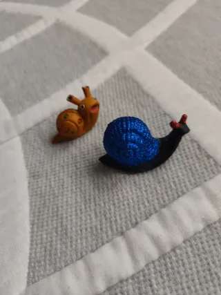 Colección 14 figuras caracoles decorativos. "19"