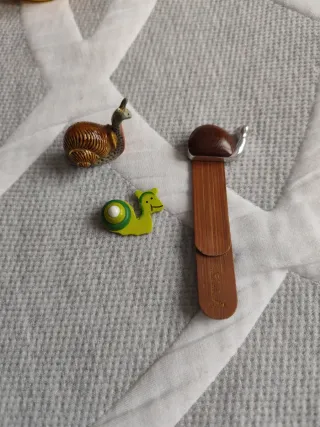 Colección 14 figuras caracoles decorativos. "19"