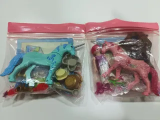 DOS Playmobil Hada con Unicornio y Accesorios