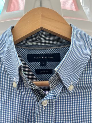 Camisa Tommy Hilfiger cuadros azul hombre