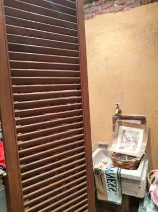 Biombo de madera 6 cuerpos.