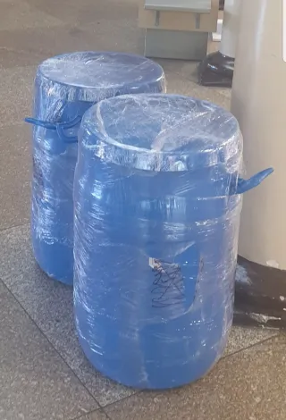 Pack 2 bidones azules alimentación