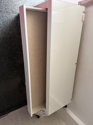 Mesa tocador Malm Ikea cristal y madera