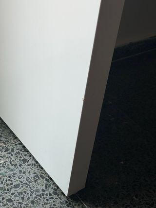 Mesa tocador Malm Ikea cristal y madera