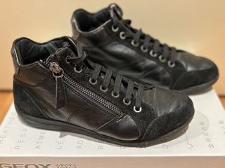 Zapatillas Geox Talla 35 Negras con Cremallera