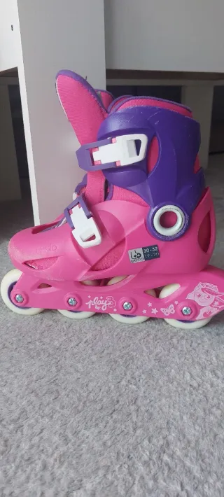 Patines en línea Oxelo niña rosa/morado