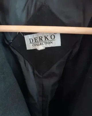 Abrigo Negro Vintage DERKO