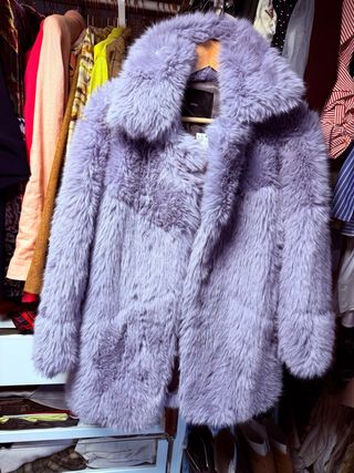 Chaquetón pelo Mango lila