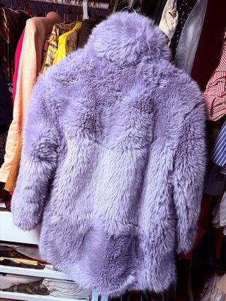 Chaquetón pelo Mango lila