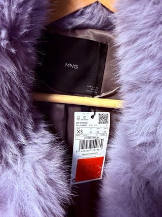 Chaquetón pelo Mango lila