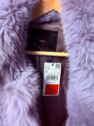 Chaquetón pelo Mango lila