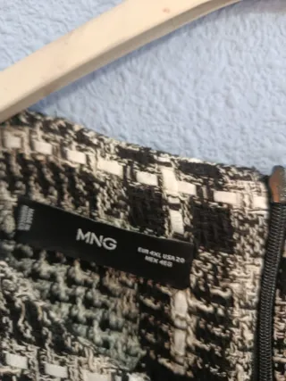 Vestido Mango Cuadros Talla 4XL