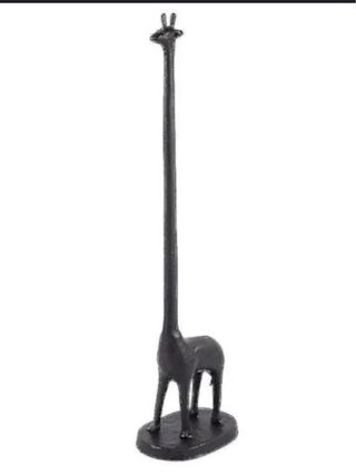 Portarotolo cucina giraffa metallo nero