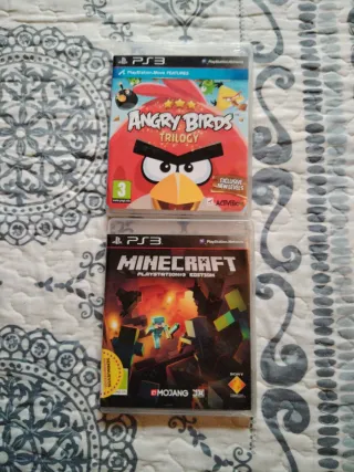 Juegos PS3: Angry Birds Trilogy y Minecraft