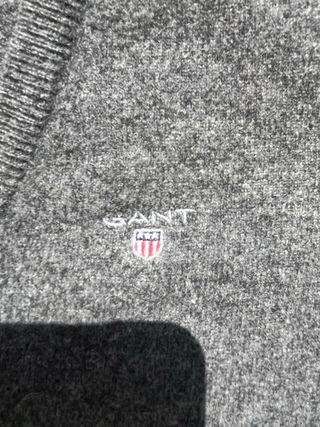 Jersey Gant Gris Cuello Pico