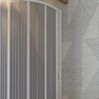 Forte BXF140001 Cabina de Ducha Flex plegable semi