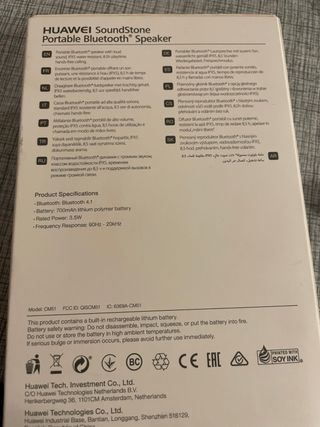 Altavoz Huawei SoundStone Bluetooth Rojo