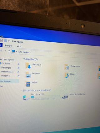 Portátil Toshiba Negro core i3