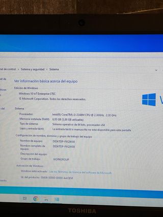 Portátil Toshiba Negro core i3