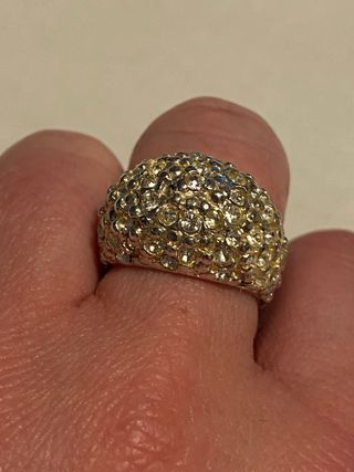 Anillo Cristian Lay Plateado con Circonitas