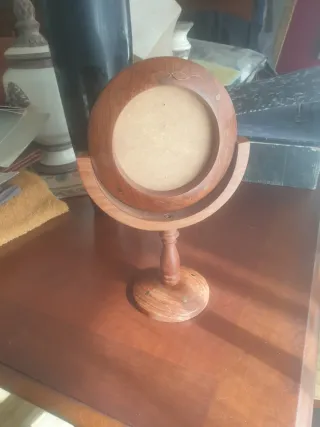 Portafolio madera bola del mundo giratorio