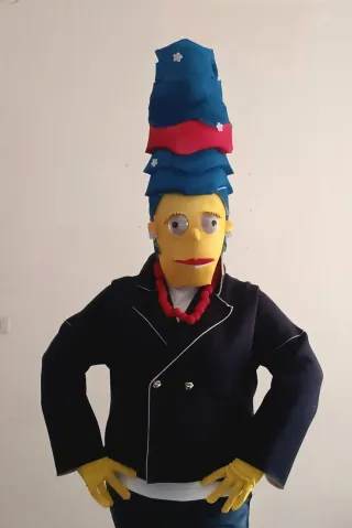 maschera Marge Simpson Carnevale Adulto uomo donna