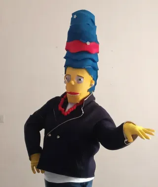 maschera Marge Simpson Carnevale Adulto uomo donna