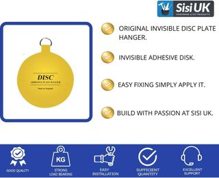 Percha de placa de disco para paredes: soporte de