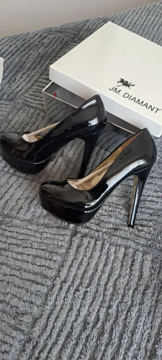 Zapatos de tacón JM Diamant negros