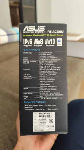 Router ASUS RT-AC66U AC1750 Gigabit Dual Band