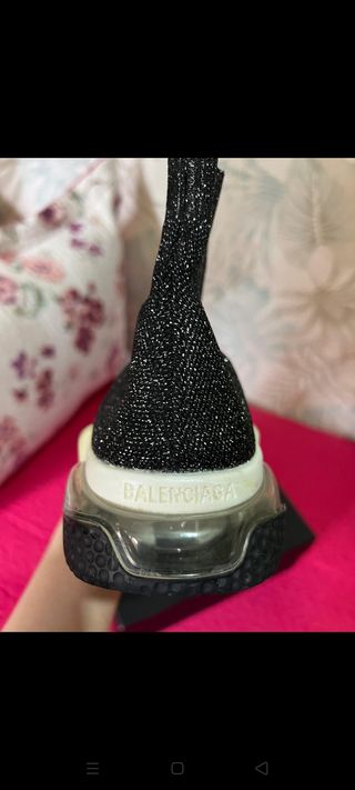 Zapatillas Balenciaga Negras y Plateadas