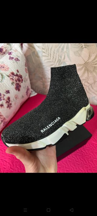 Zapatillas Balenciaga Negras y Plateadas