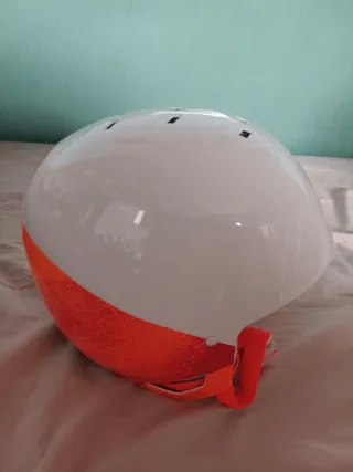Casco esquí/snowboard blanco y naranja