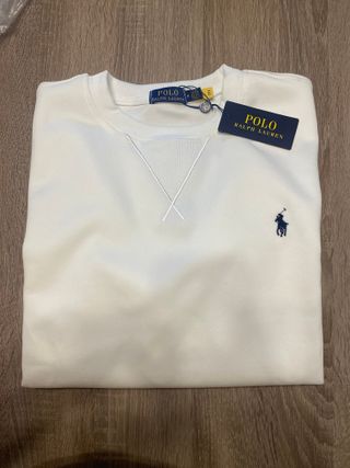 Polo Ralph Lauren Sweatshirt Branco Tamanho M